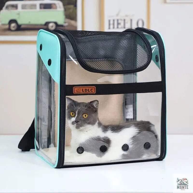 TravelBuddy – Katzenrucksack mit Sichtfenster und Belüftung | MONTE PETS