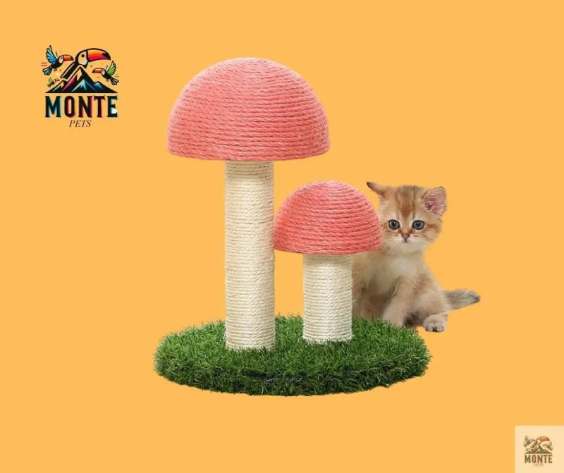 Kratzbaum – Mushroom Delight Kaffeebraun M/L | MONTE PETS