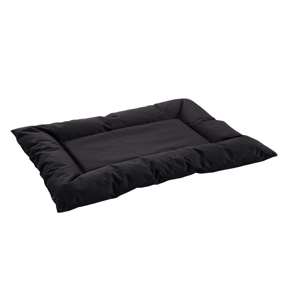 Hunter Gent Hundebett Schwarz 80 x 60 cm, bequemes und formstabiles Hundebett für kleine bis mittelgroße Hunde.