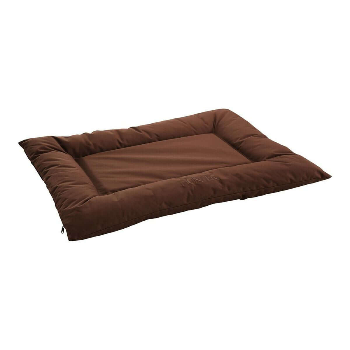 Hunter Gent Hundebett Braun 80 x 60 cm für Hunde, gemütlicher und stabiler Ruheplatz in edlem Braun.