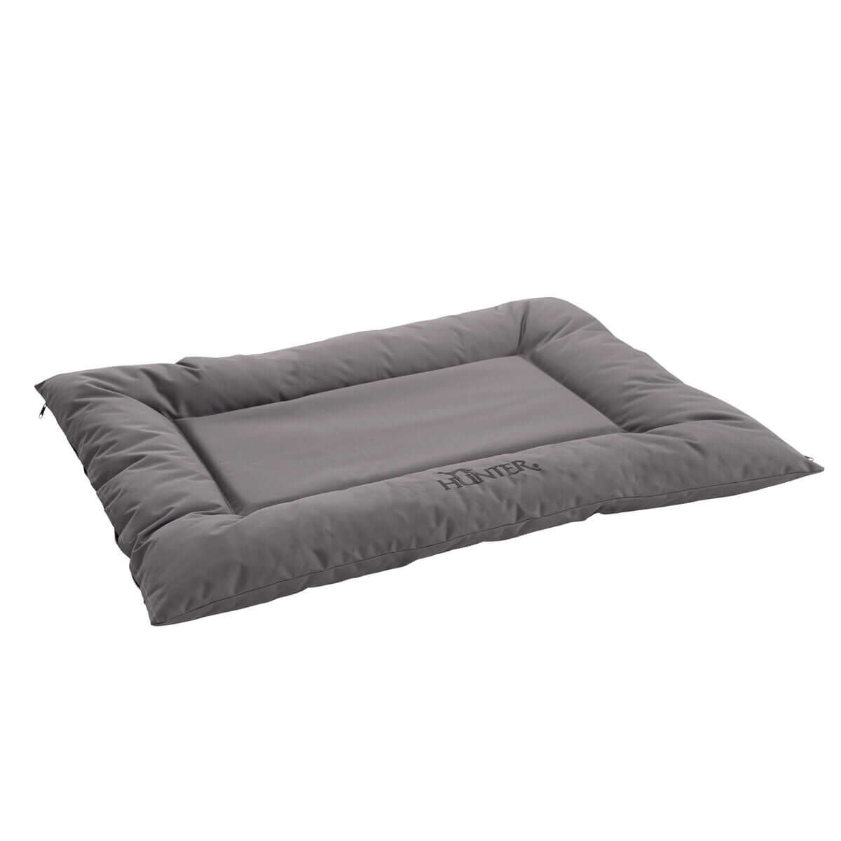 Hunter Gent Hundebett Grau 100 x 70 cm, komfortables und hygienisches Hundebett für gesunden Schlaf.