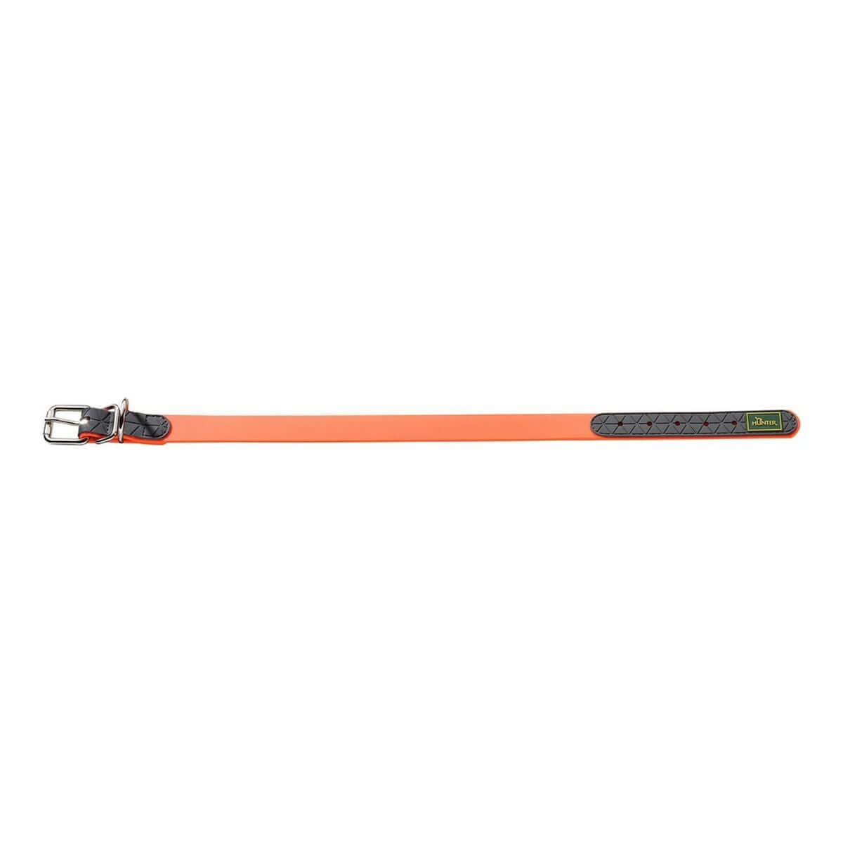 Hundehalsband Hunter Convenience Orange 38-46 cm für mittlere Hunde, modernes Design, hoher Komfort.
