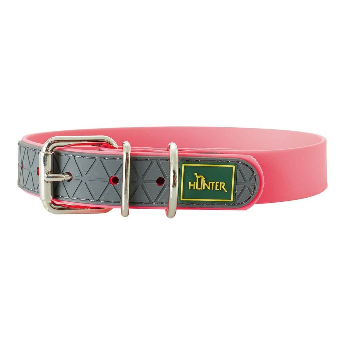 Hundehalsband Hunter Convenience Rosa 38-46 cm mit robustem und wasserabweisendem Design.