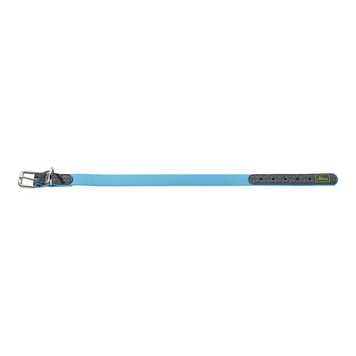 Hundehalsband Hunter Convenience Türkis, 42-50 cm, robust und stilvoll für Hunde mittlerer Größe.