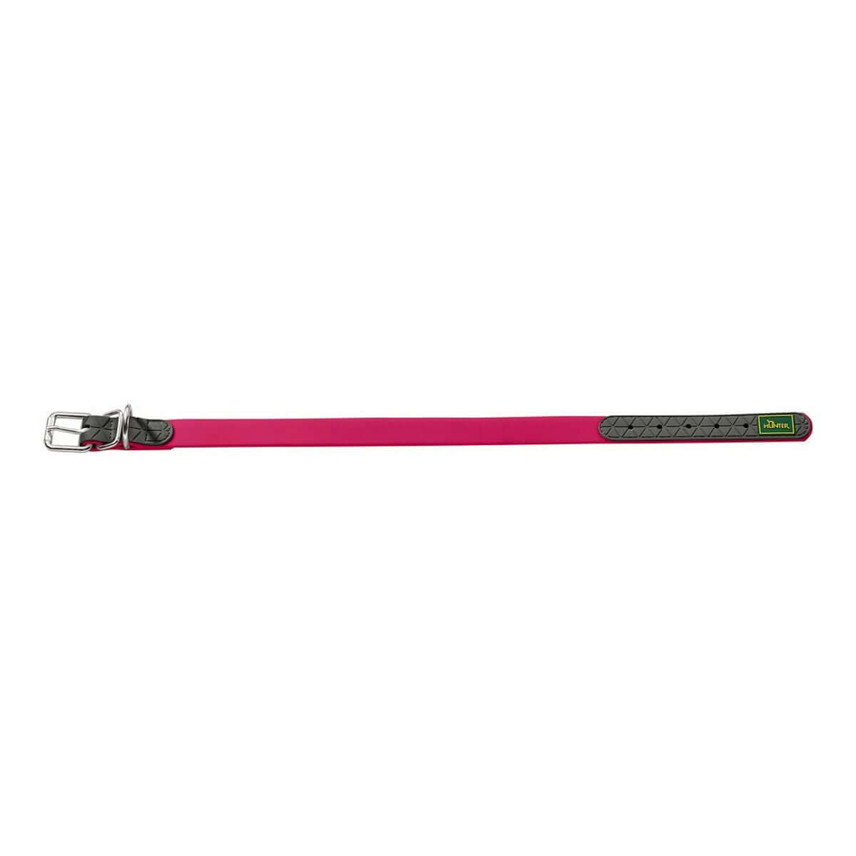 Hundehalsband Hunter Convenience Rosa 42-50 cm, robustes und stilvolles Halsband für mittlere Hunde.