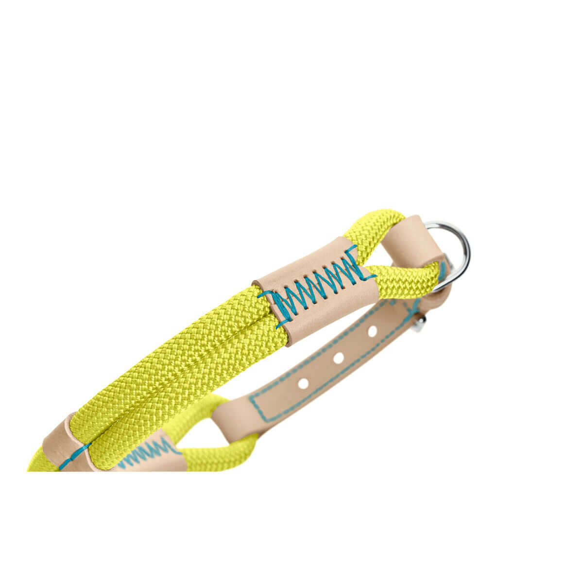 Hundehalsband Hunter Malia Neongrün 50-59 cm - Detailansicht des robusten und stilvollen Designs.