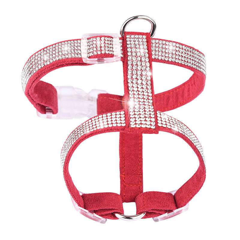Glitzer Hundegeschirr verstellbar mit Strass | MONTE PETS