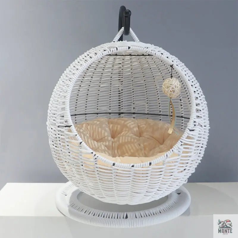 Katzenhängesessel Rattan für stilbewusste Katzen | MONTE PETS