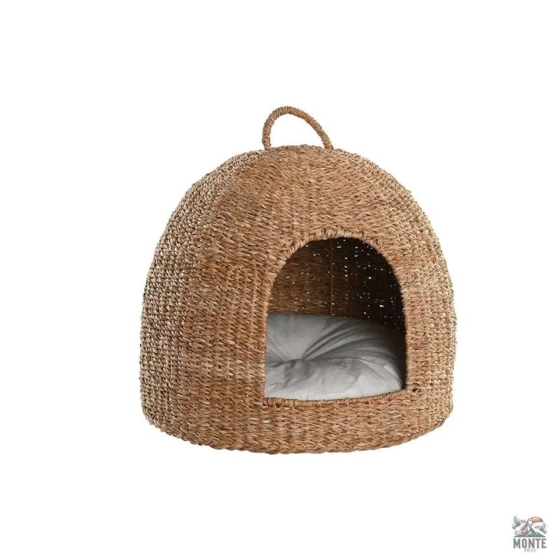 CocoonNest – Haustierbett mit Kuppeldesign aus Naturfaser | MONTE PETS