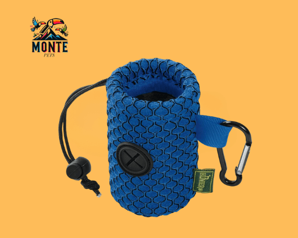 Beutelspender Hunter Blau von MONTE PETS mit praktischem Design für saubere Spaziergänge.