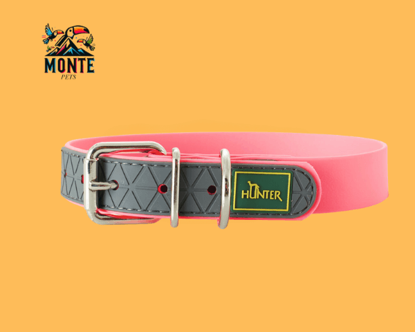 Hunter – Hundehalsband Rosa 42-50 cm | MONTE PETS