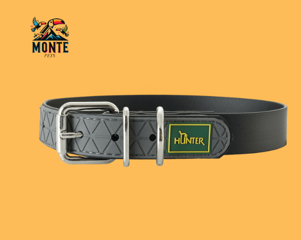 Hunter – Hundehalsband Schwarz 42-50 cm | MONTE PETS