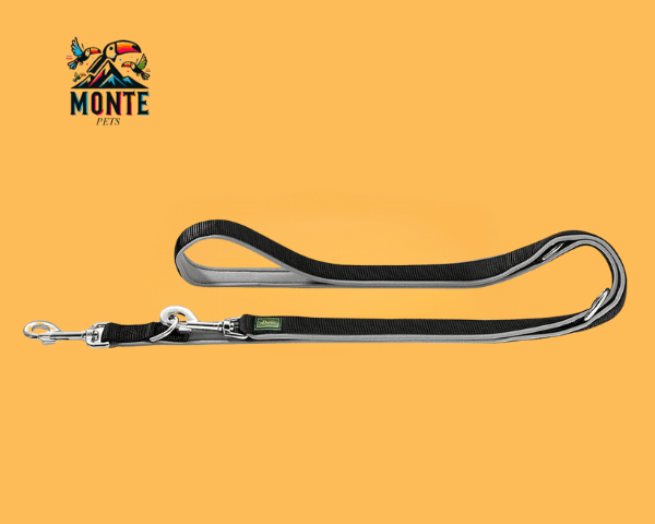 Hunter NEOPREN – Hundeleine Schwarz 200 cm | MONTE PETS