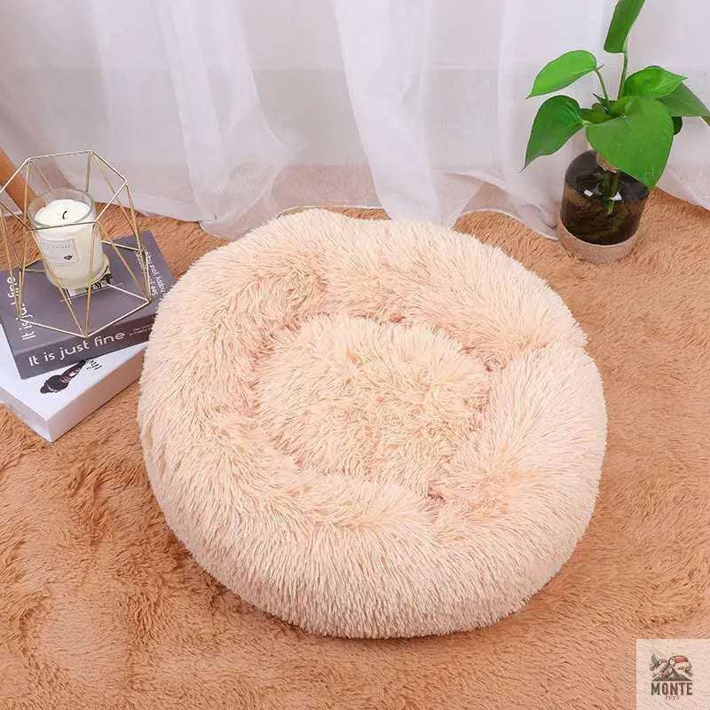 Fluffy Comfort – Rundes Kuschelbett für Hunde und Katzen | MONTE PETS