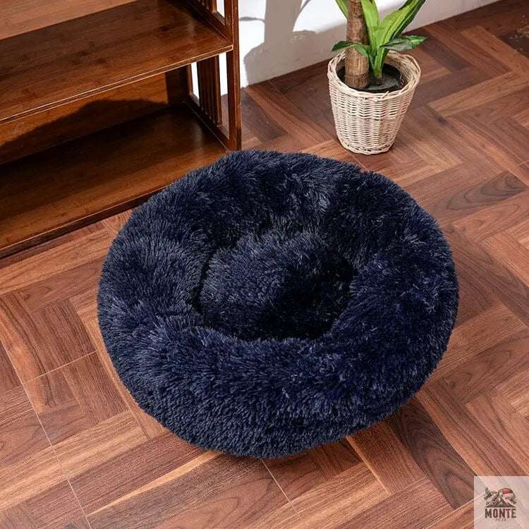 Fluffy Comfort – Rundes Kuschelbett für Hunde und Katzen | MONTE PETS