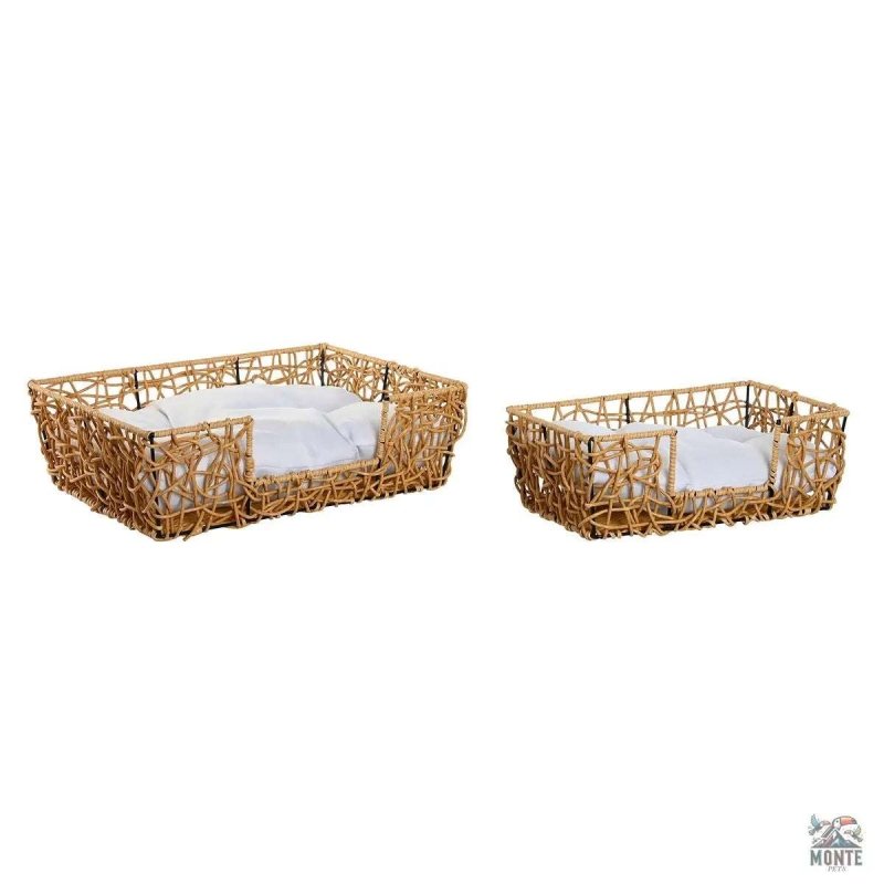 Home ESPRIT – Rattan Haustierbettchen 2er-Set | MONTE PETS
