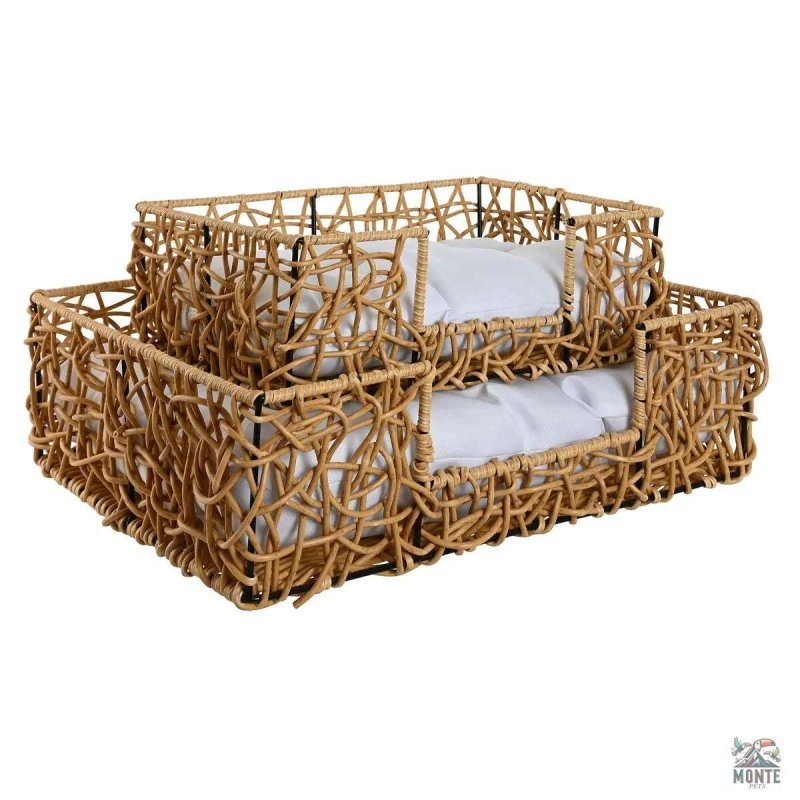 Home ESPRIT – Rattan Haustierbettchen 2er-Set | MONTE PETS