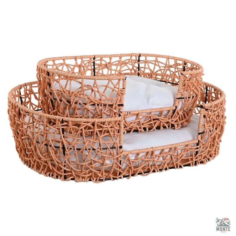 Home ESPRIT – Rattan Haustierbett im 2er-Set | MONTE PETS