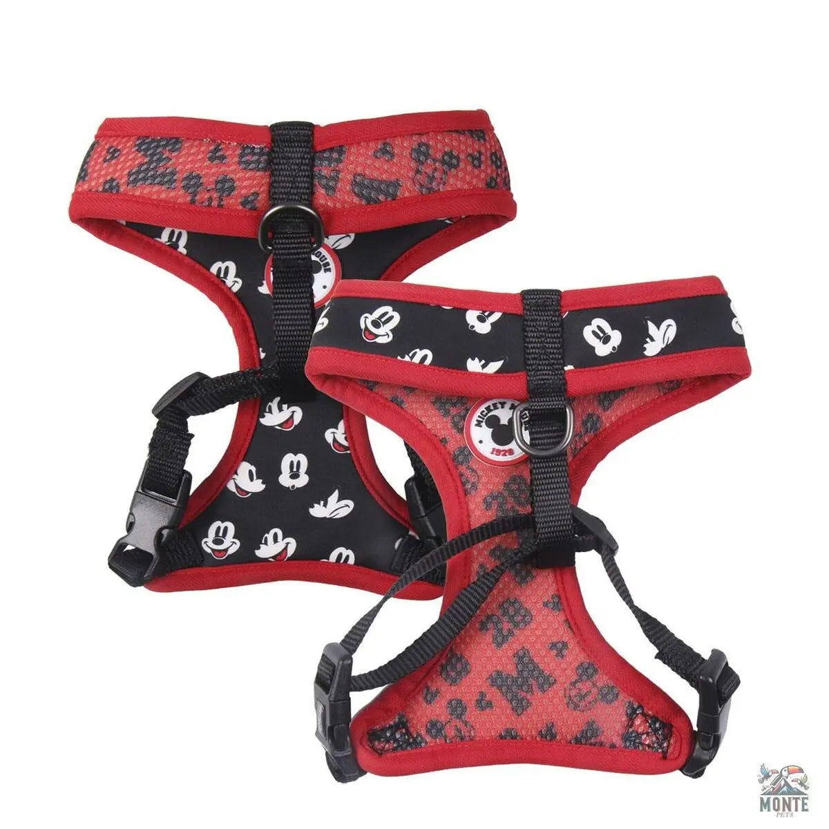 Hundegeschirr Mickey Mouse XS/S Schwarz-MONTE-PETS