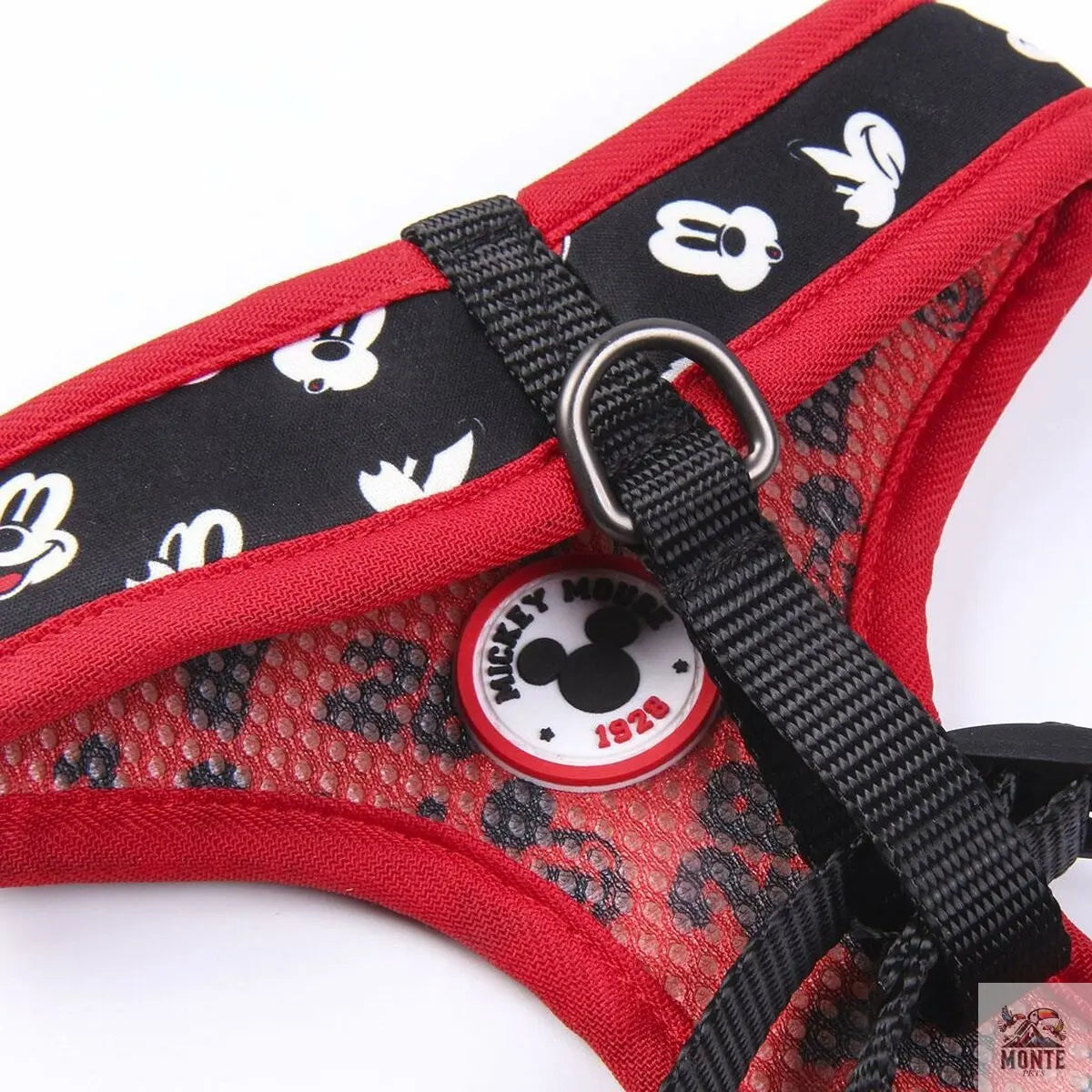 Hundegeschirr Mickey Mouse XS/S Schwarz-MONTE-PETS