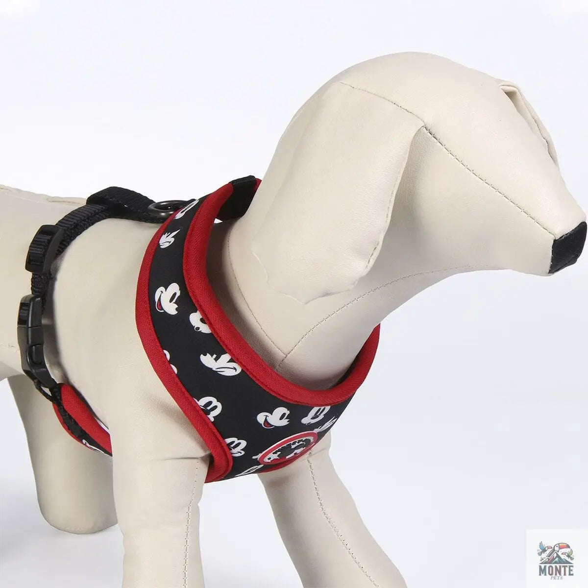 Hundegeschirr Mickey Mouse XS/S Schwarz-MONTE-PETS