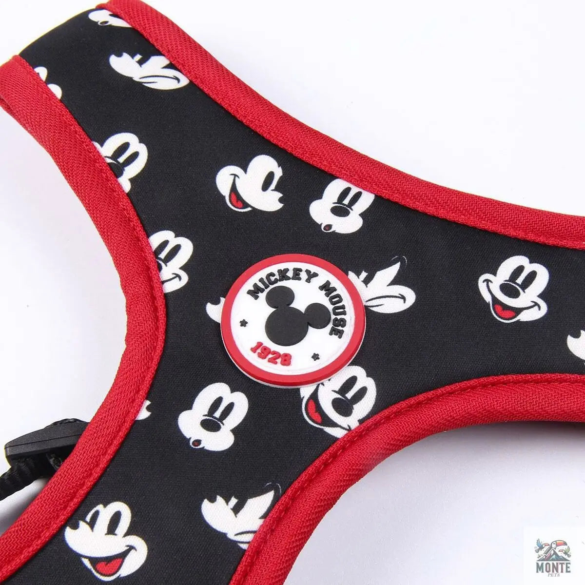 Hundegeschirr Mickey Mouse XXS/XS Schwarz-MONTE-PETS