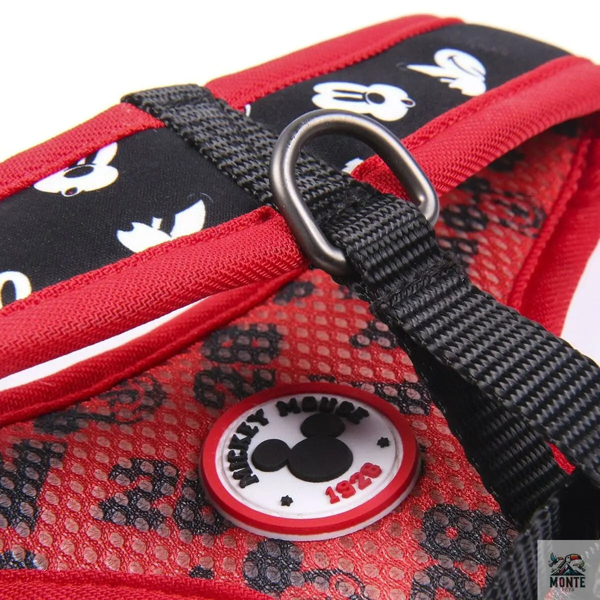 Hundegeschirr Mickey Mouse XXS/XS Schwarz-MONTE-PETS
