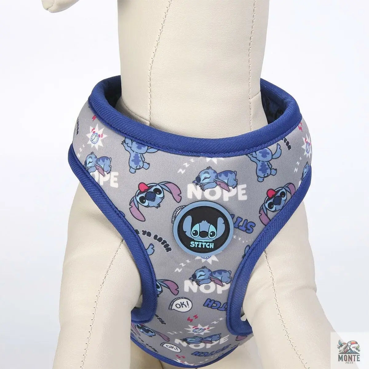 Hundegeschirr Stitch XS/S Dunkelblau-MONTE-PETS