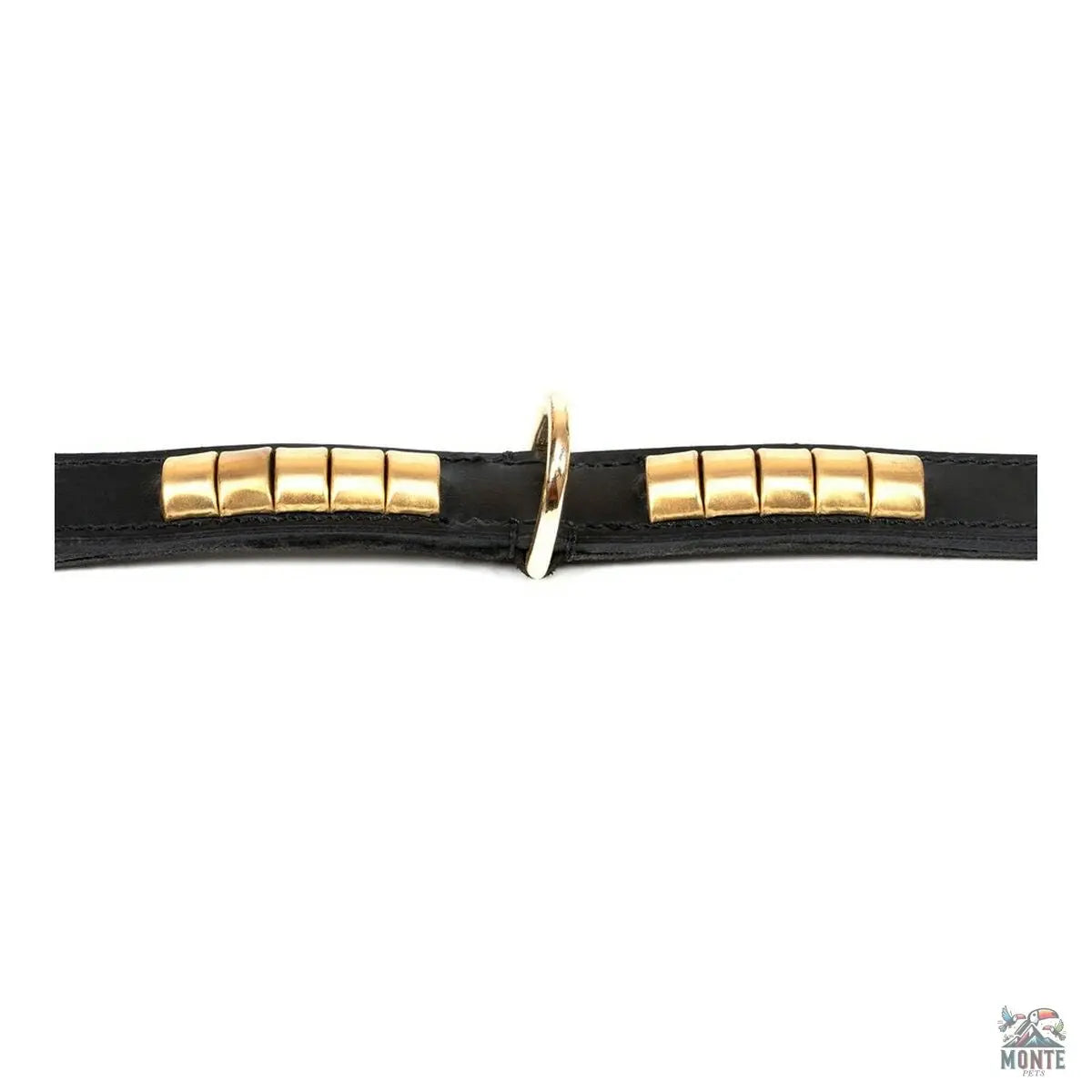 Hundehalsband Gloria Duna Schwarz Gold 60 cm (60 x 2.5 cm) | MONTE PETS