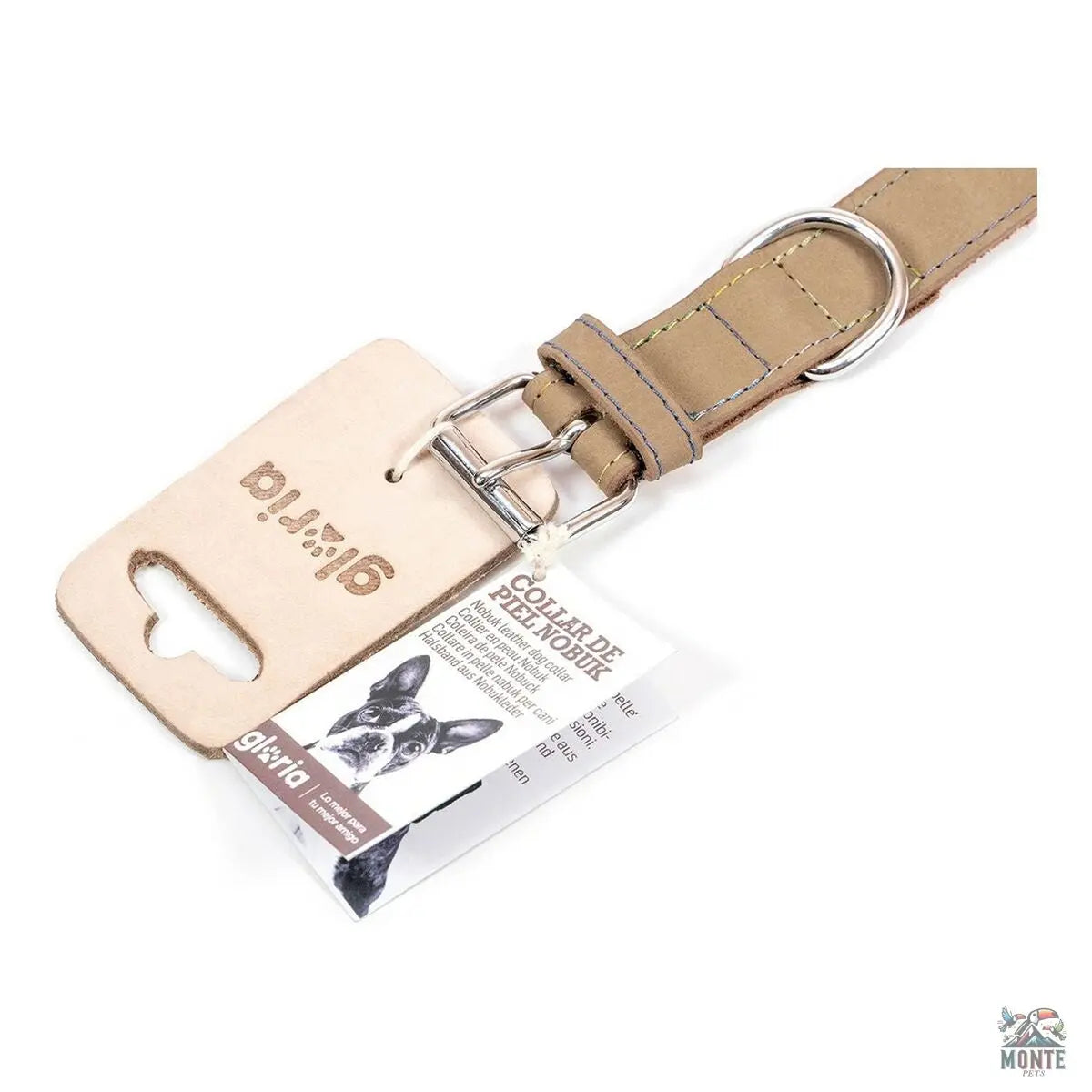 Hundehalsband Gloria Oasis 45 cm Weiß (45 x 1,8 cm)-MONTE-PETS