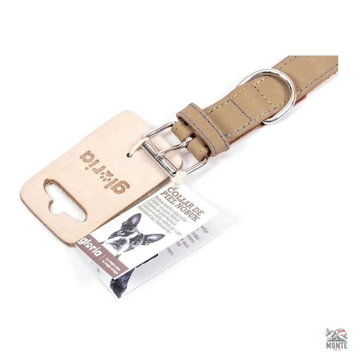 Hundehalsband Gloria Oasis Weiß 40 cm (1,5 x 40 cm)-MONTE-PETS