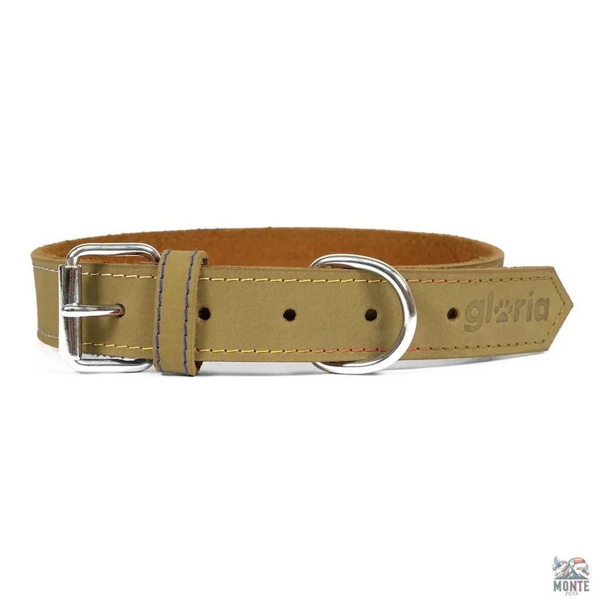 Hundehalsband Gloria Oasis grün 40 cm (40 x 1,5 cm)-MONTE-PETS
