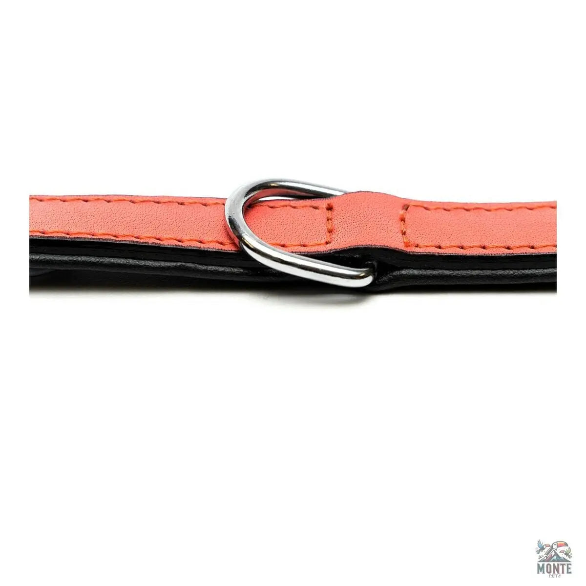 Hundehalsband Gloria Polsterung 45 cm Koralle (45 x 2 cm)-MONTE-PETS