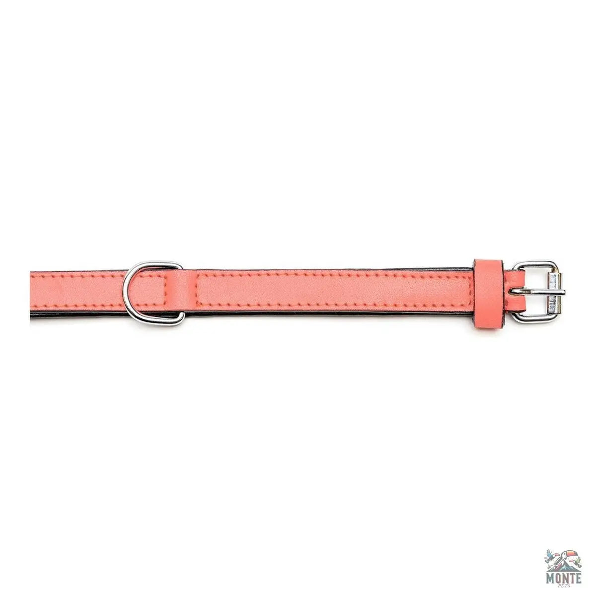 Hundehalsband Gloria Polsterung 45 cm Koralle (45 x 2 cm)-MONTE-PETS