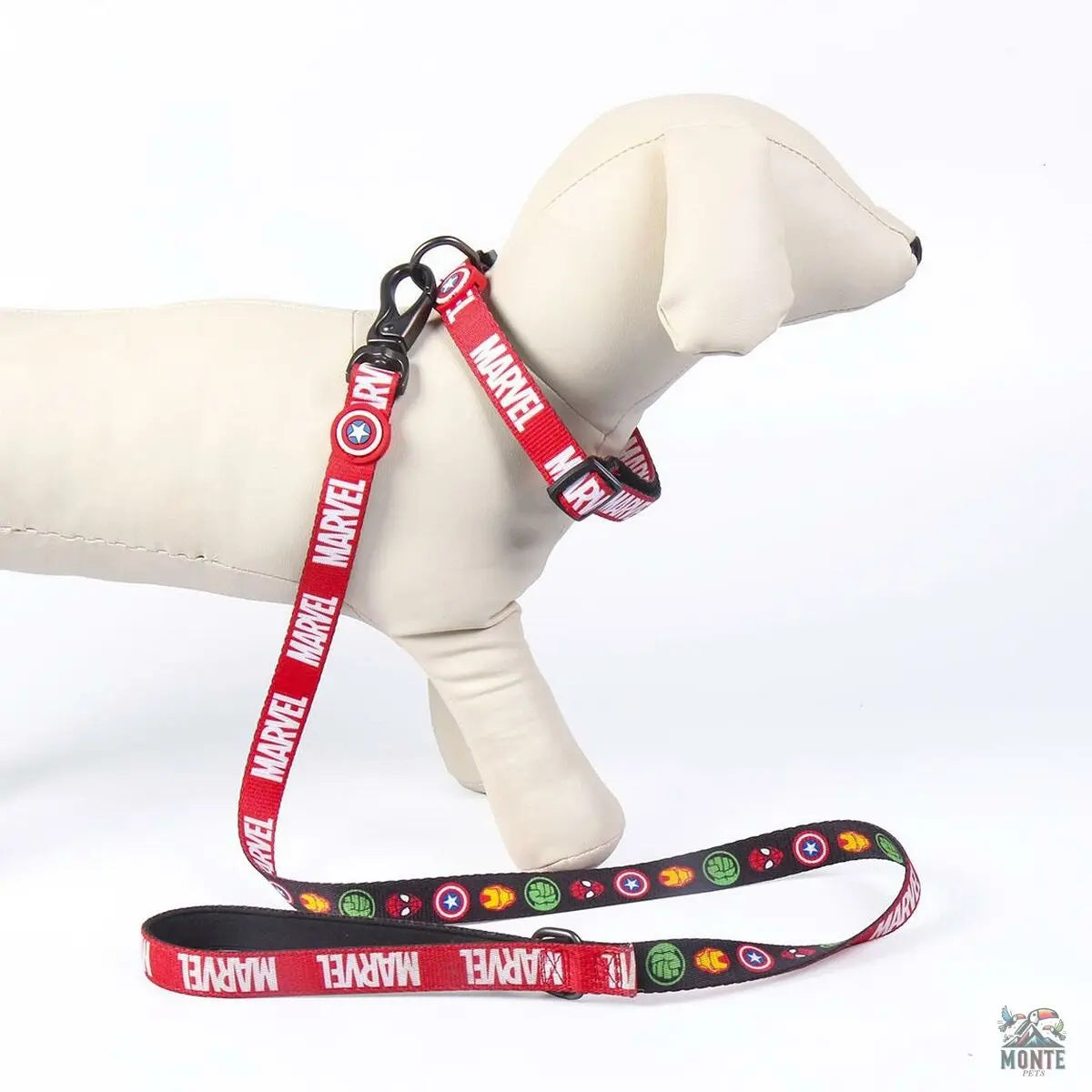 Hundehalsband Marvel XXS/XS Rot-MONTE-PETS