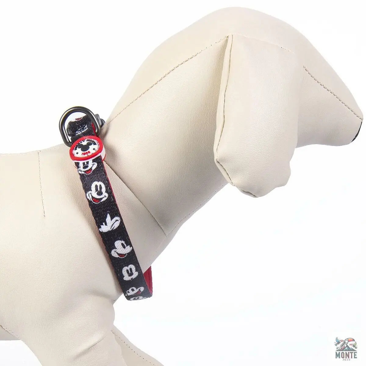 Hundehalsband Mickey Mouse Schwarz M/L-MONTE-PETS