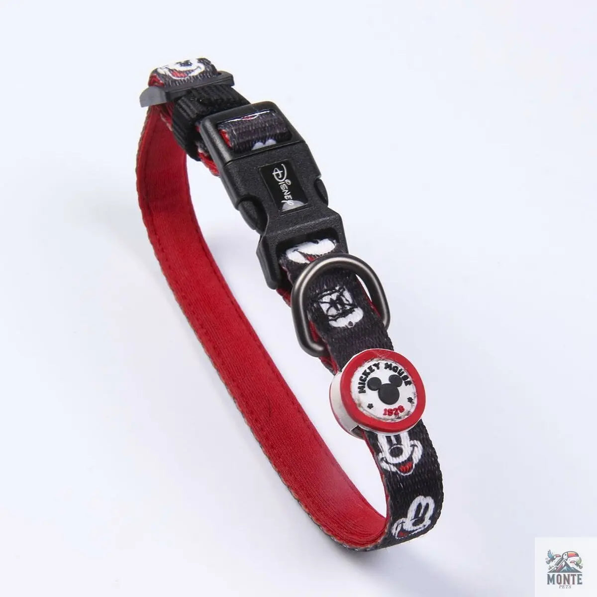 Hundehalsband Mickey Mouse Schwarz M/L-MONTE-PETS