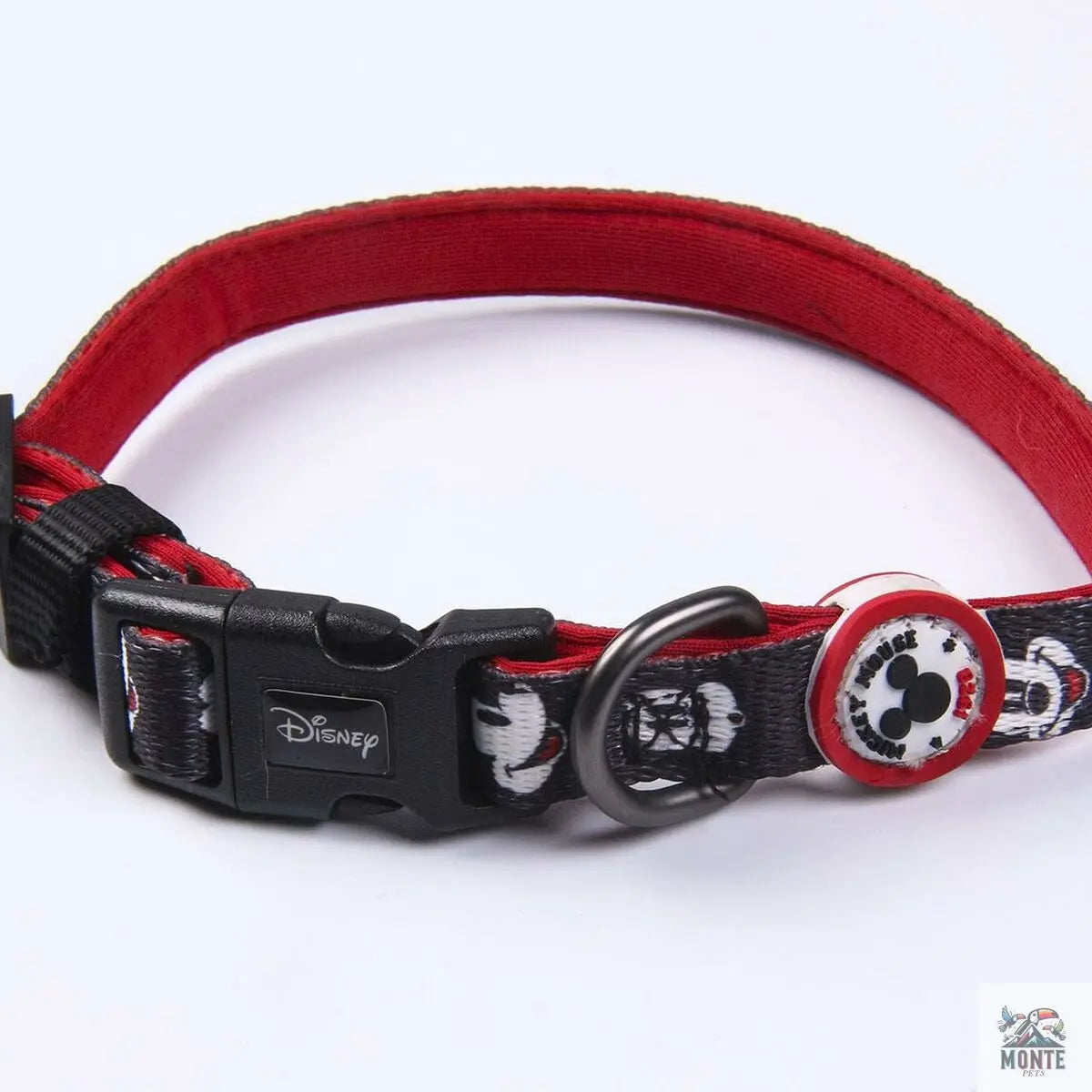 Hundehalsband Mickey Mouse Schwarz M/L-MONTE-PETS