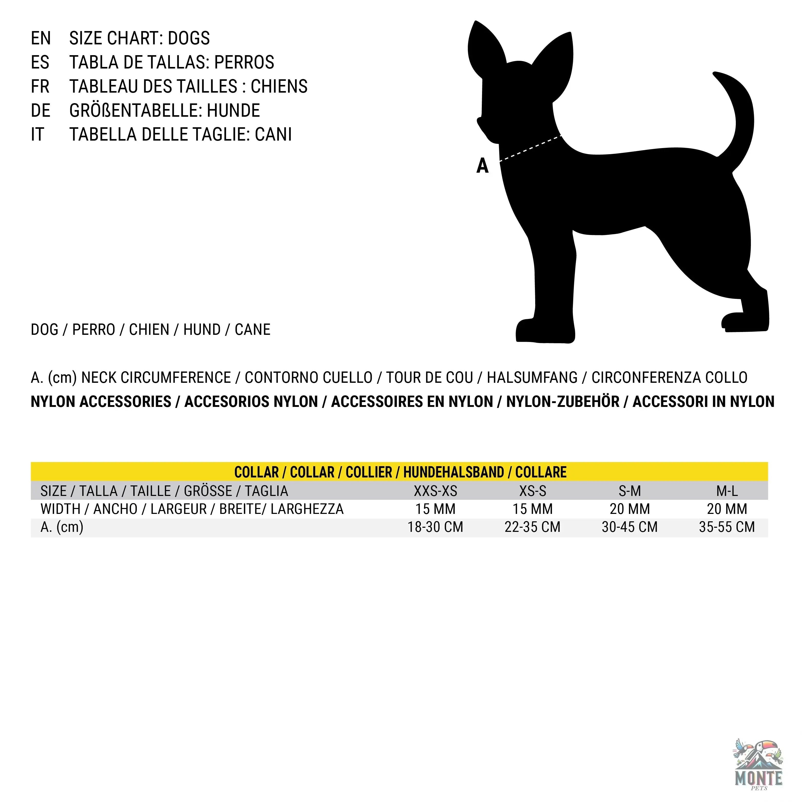 Hundehalsband Mickey Mouse Schwarz S/M-MONTE-PETS
