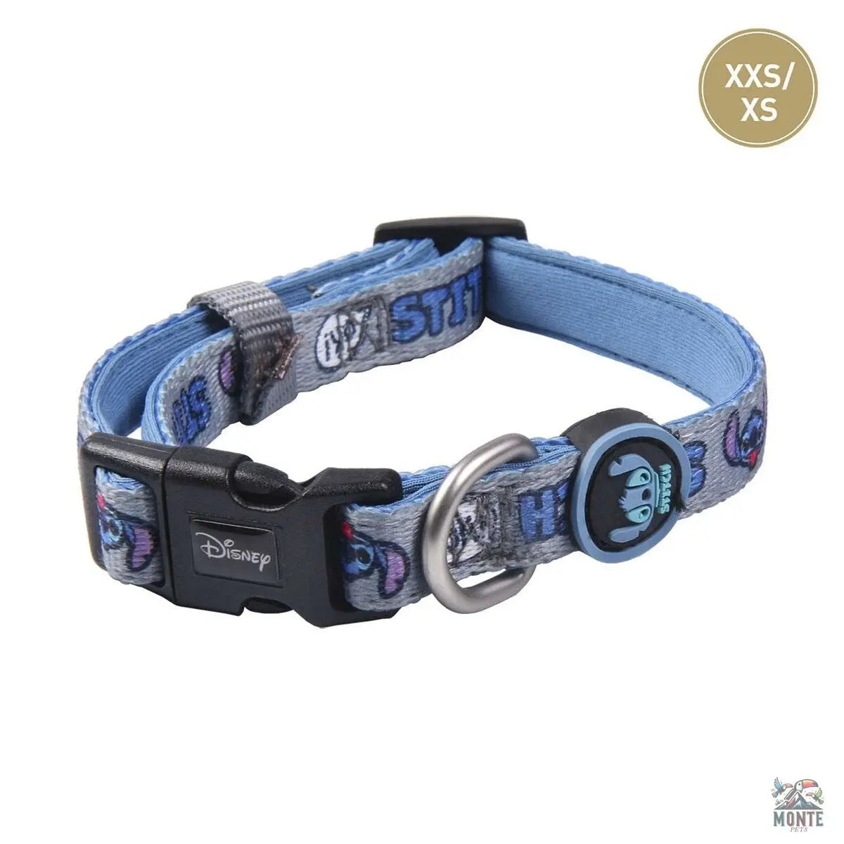 Hundehalsband Stitch XXS/XS Dunkelblau-MONTE-PETS