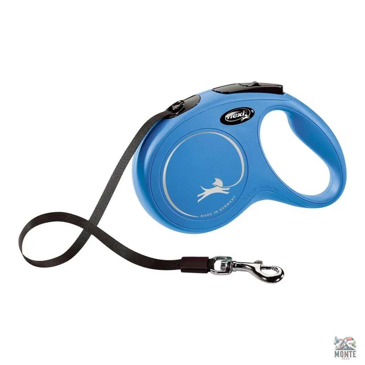 Hundeleine Flexi NEW CLASSIC 3m Blau XS-MONTE-PETS