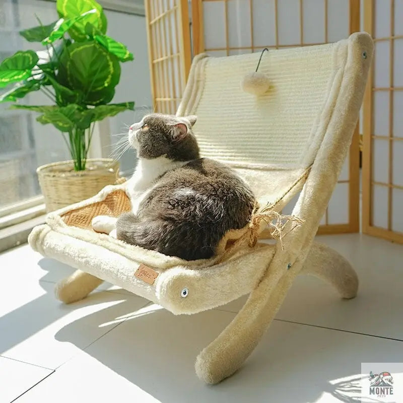 Katzen-Loungesofa – Grau 60×40 cm | MONTE PETS