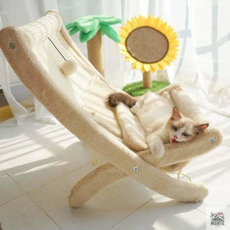 Katzen-Loungesofa – Grau 60×40 cm | MONTE PETS