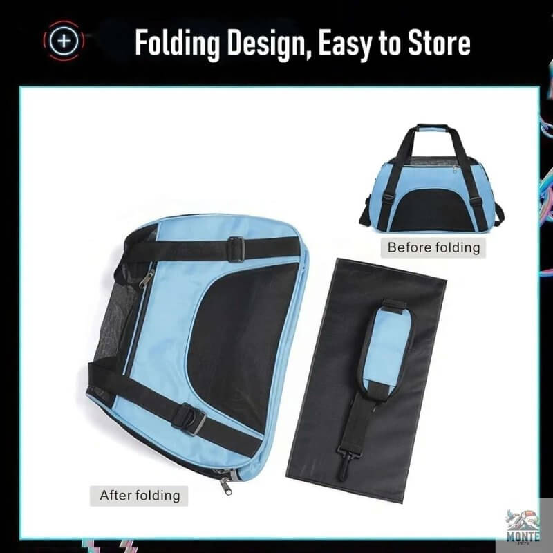 KatzenKomfort – Faltbare Katzentragetasche mit Belüftung | MONTE PETS