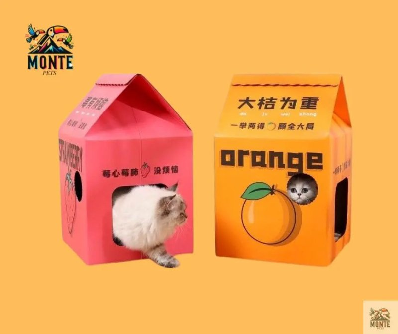 JuicyDream – Stylisches Katzenhaus aus Wellpappe | MONTE PETS