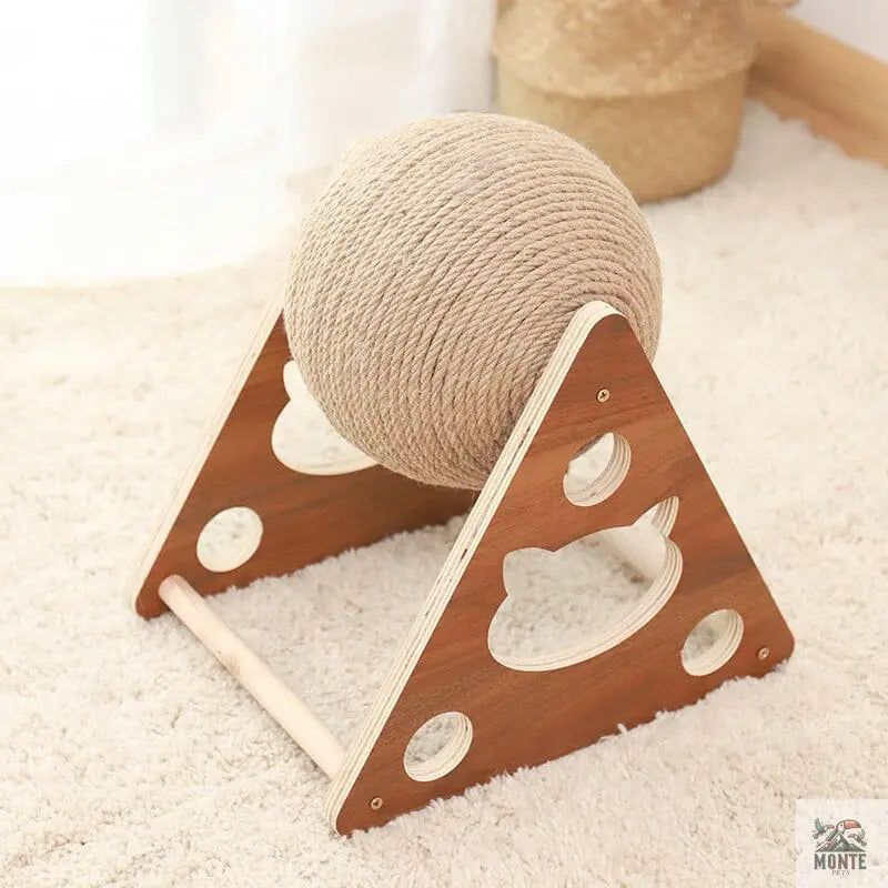 Klettergerüst – Holzkugelspiel Holz 20 cm | MONTE PETS