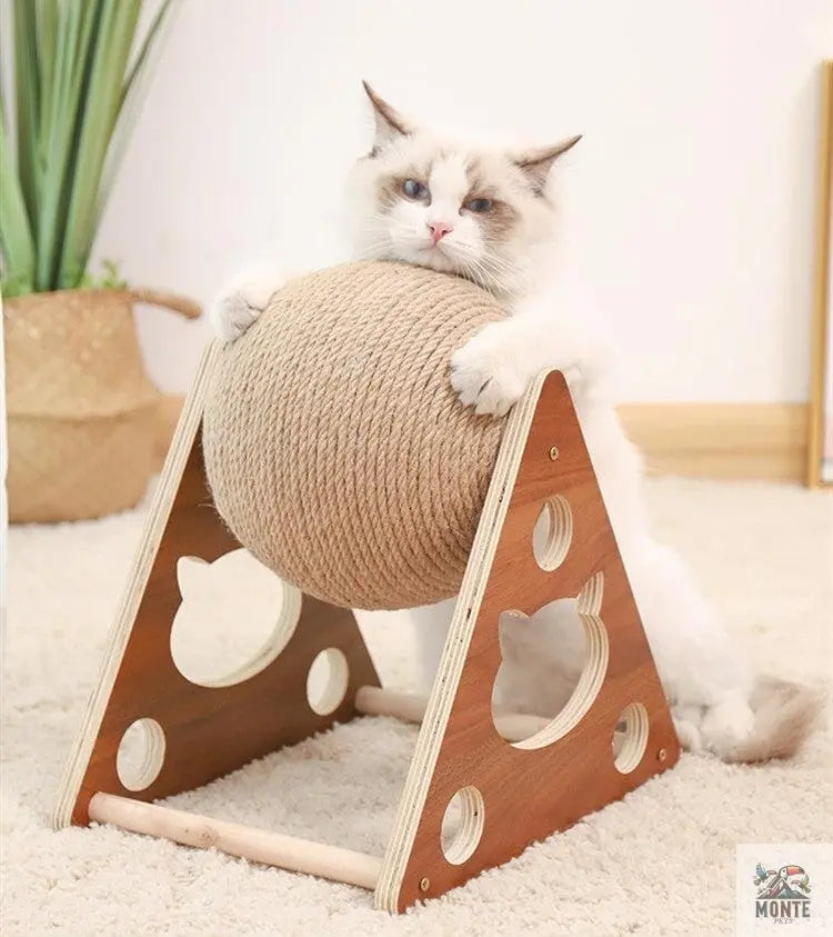 Klettergerüst – Holzkugelspiel Holz 20 cm | MONTE PETS