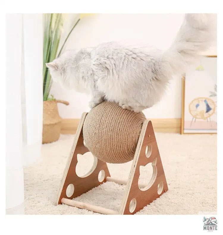 Klettergerüst – Holzkugelspiel Holz 20 cm | MONTE PETS