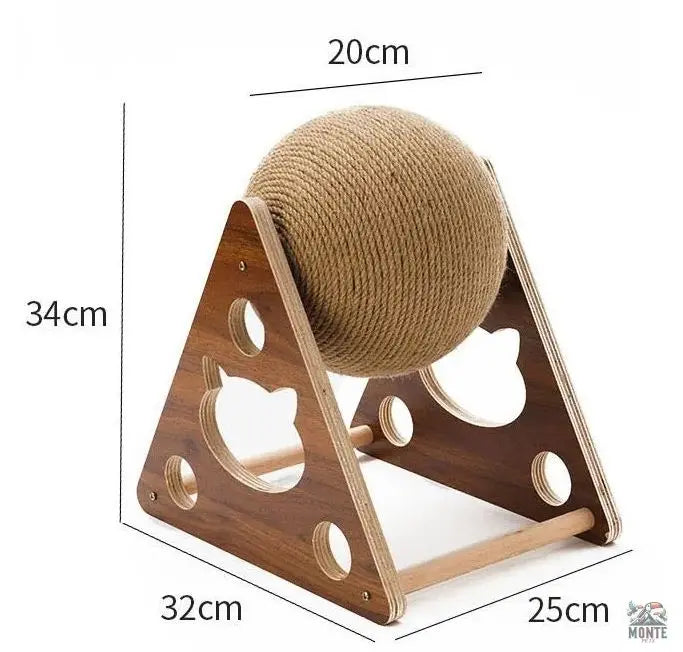 Klettergerüst – Holzkugelspiel Holz 20 cm | MONTE PETS