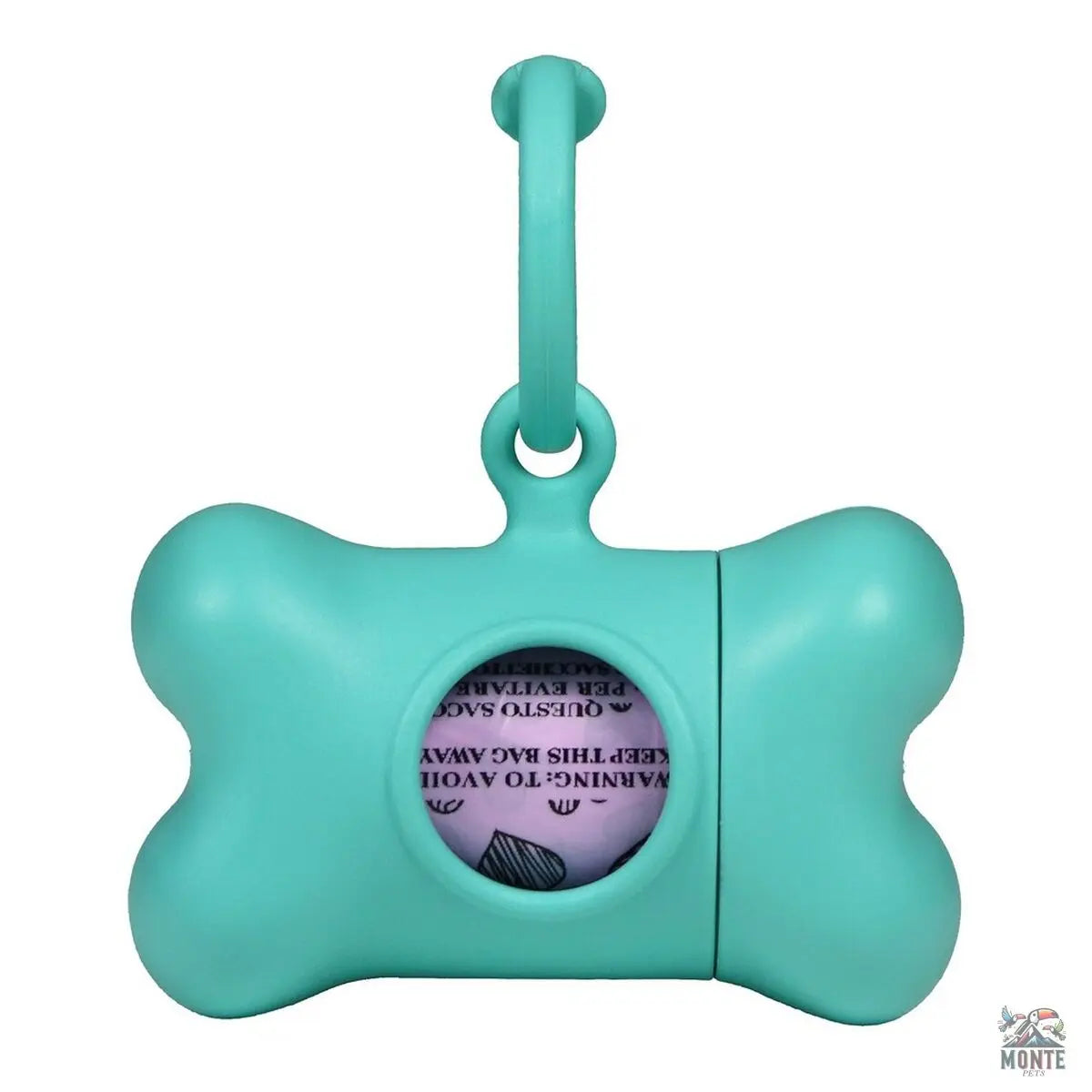 Kotbeutelspender United Pets Bon Ton Nano Classic Hund Aquamarin (6 x 3 x 4 cm)